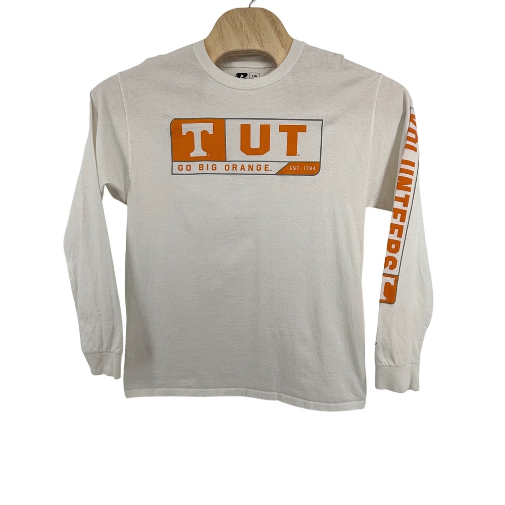 Russell Athletic University of Tennessee TUT Long Sleeve T Shirt Mens Large